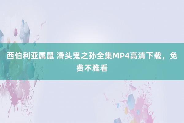 西伯利亚属鼠 滑头鬼之孙全集MP4高清下载，免费不雅看