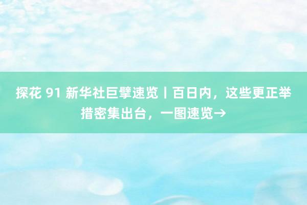 探花 91 新华社巨擘速览丨百日内，这些更正举措密集出台，一图速览→