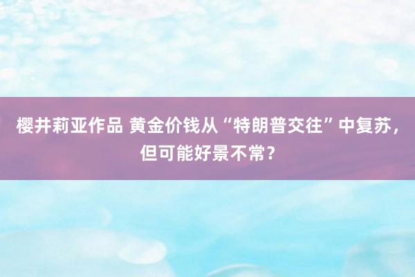 樱井莉亚作品 黄金价钱从“特朗普交往”中复苏，但可能好景不常？