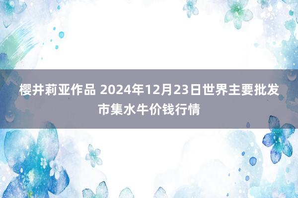 樱井莉亚作品 2024年12月23日世界主要批发市集水牛价钱行情