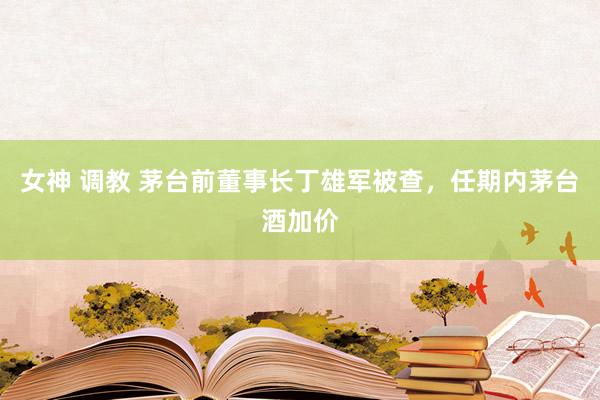 女神 调教 茅台前董事长丁雄军被查，任期内茅台酒加价