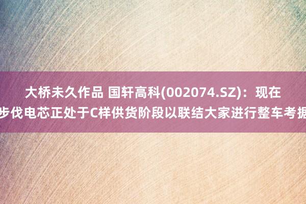 大桥未久作品 国轩高科(002074.SZ)：现在步伐电芯正处于C样供货阶段以联结大家进行整车考据