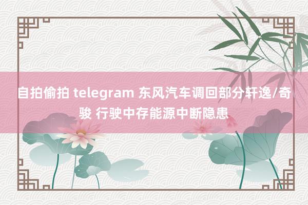 自拍偷拍 telegram 东风汽车调回部分轩逸/奇骏 行驶中存能源中断隐患