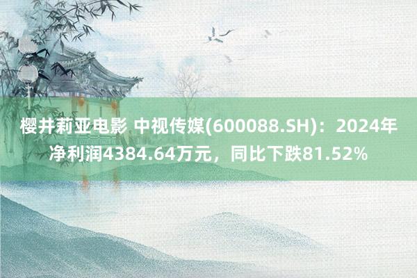 樱井莉亚电影 中视传媒(600088.SH)：2024年净利润4384.64万元，同比下跌81.52%